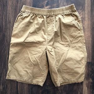 LEVIS SHORTS YOUTH LARGE 12-13 YEARS BROWN BEIGE STRETCH WAIST 24” WAIST 8” INSE